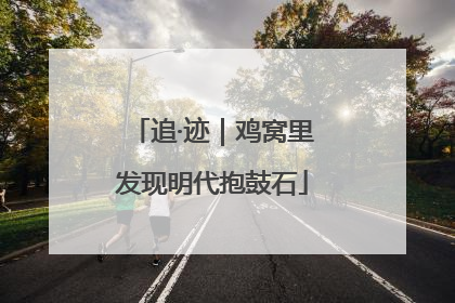追·迹｜鸡窝里发现明代抱鼓石