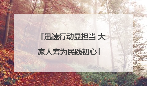 迅速行动显担当 大家人寿为民践初心