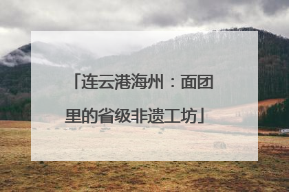 连云港海州：面团里的省级非遗工坊