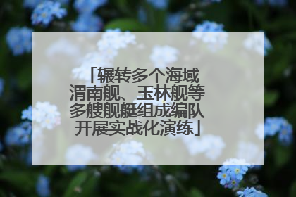 辗转多个海域 渭南舰、玉林舰等多艘舰艇组成编队开展实战化演练