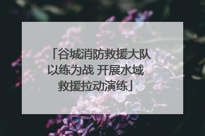 谷城消防救援大队以练为战 开展水域救援拉动演练