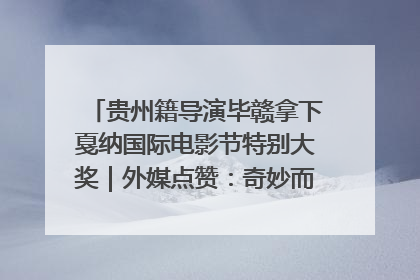 贵州籍导演毕赣拿下戛纳国际电影节特别大奖｜外媒点赞：奇妙而广阔的纯粹电影梦