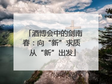 酒博会中的剑南春：向“新”求质 从“新”出发