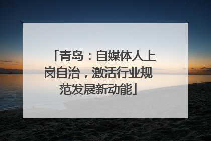 青岛：自媒体人上岗自治，激活行业规范发展新动能