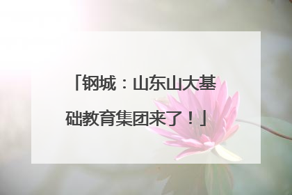 钢城：山东山大基础教育集团来了！