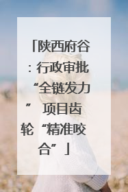 陕西府谷：行政审批“全链发力” 项目齿轮“精准咬合”