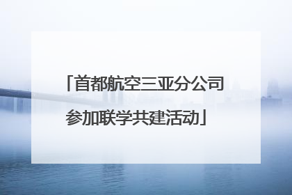 首都航空三亚分公司参加联学共建活动