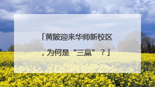 黄陂迎来华师新校区，为何是“三赢”？