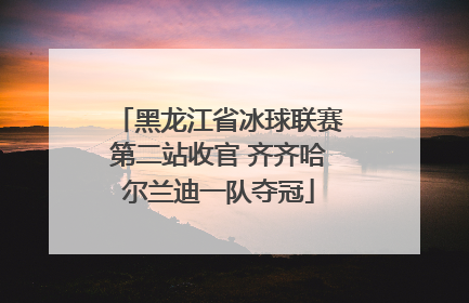 黑龙江省冰球联赛第二站收官 齐齐哈尔兰迪一队夺冠