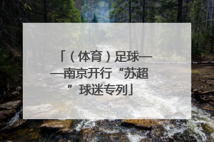 （体育）足球——南京开行“苏超”球迷专列