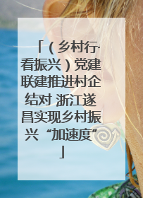 （乡村行·看振兴）党建联建推进村企结对 浙江遂昌实现乡村振兴“加速度”