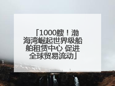 1000艘！渤海湾崛起世界级船舶租赁中心 促进全球贸易流动
