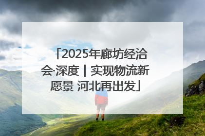 2025年廊坊经洽会·深度｜实现物流新愿景 河北再出发