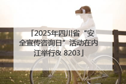 2025年四川省“安全宣传咨询日”活动在内江举行& 8203