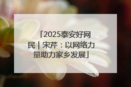 2025泰安好网民｜宋芹：以网络力量助力家乡发展