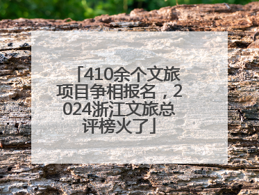 410余个文旅项目争相报名，2024浙江文旅总评榜火了