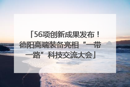 56项创新成果发布！德阳高端装备亮相“一带一路”科技交流大会
