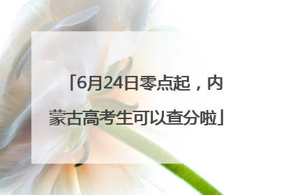 6月24日零点起，内蒙古高考生可以查分啦