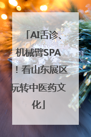 AI舌诊、机械臂SPA！看山东展区玩转中医药文化