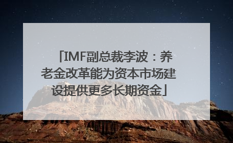 IMF副总裁李波：养老金改革能为资本市场建设提供更多长期资金